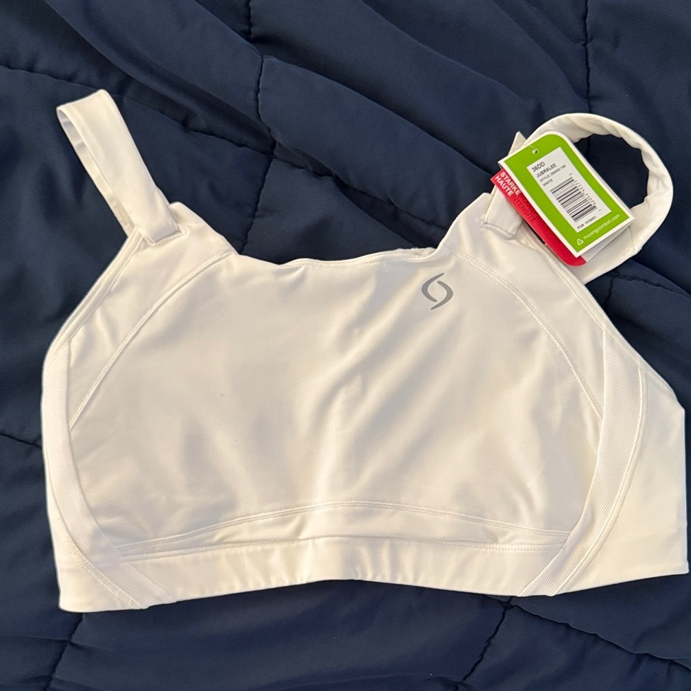 Moving Comfort White Sports Bra